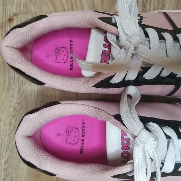 Hello Kitty Pink Black White Sneakers - Picture 6 of 10